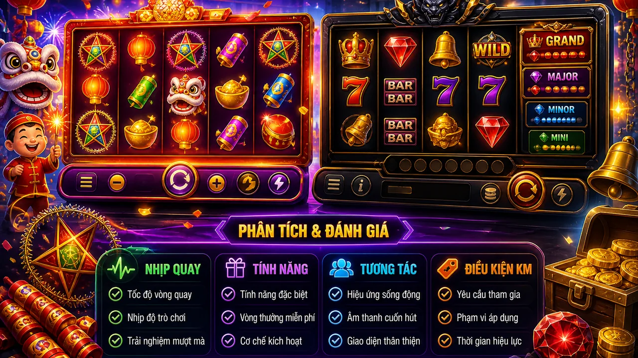 Chọn nhịp chơi phù hợp khi so sánh slot lễ hội và slot jackpot ae888